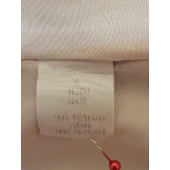 ANTHROPOLOGIE  Donna Morgan  Beige Plaid Long Sleeve Ruffles   Dress Size 4 #974 - Picture 10 of 10